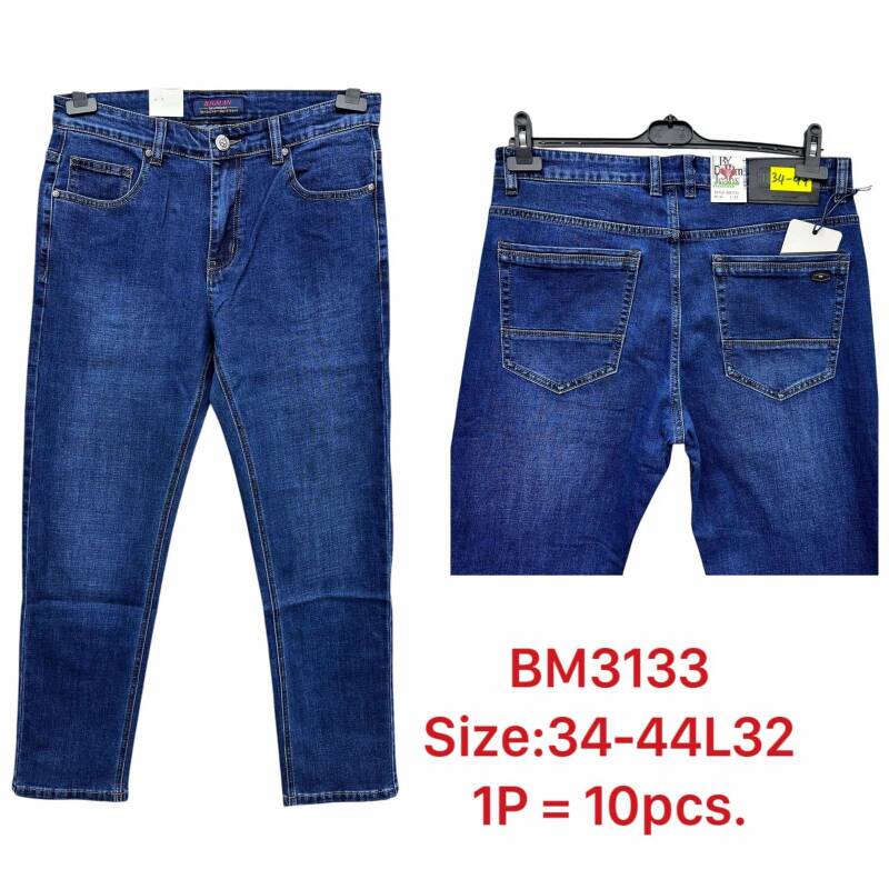 Spodnie jeansy meskie Roz 34-44, 1 Kolor .Paczka 10 szt